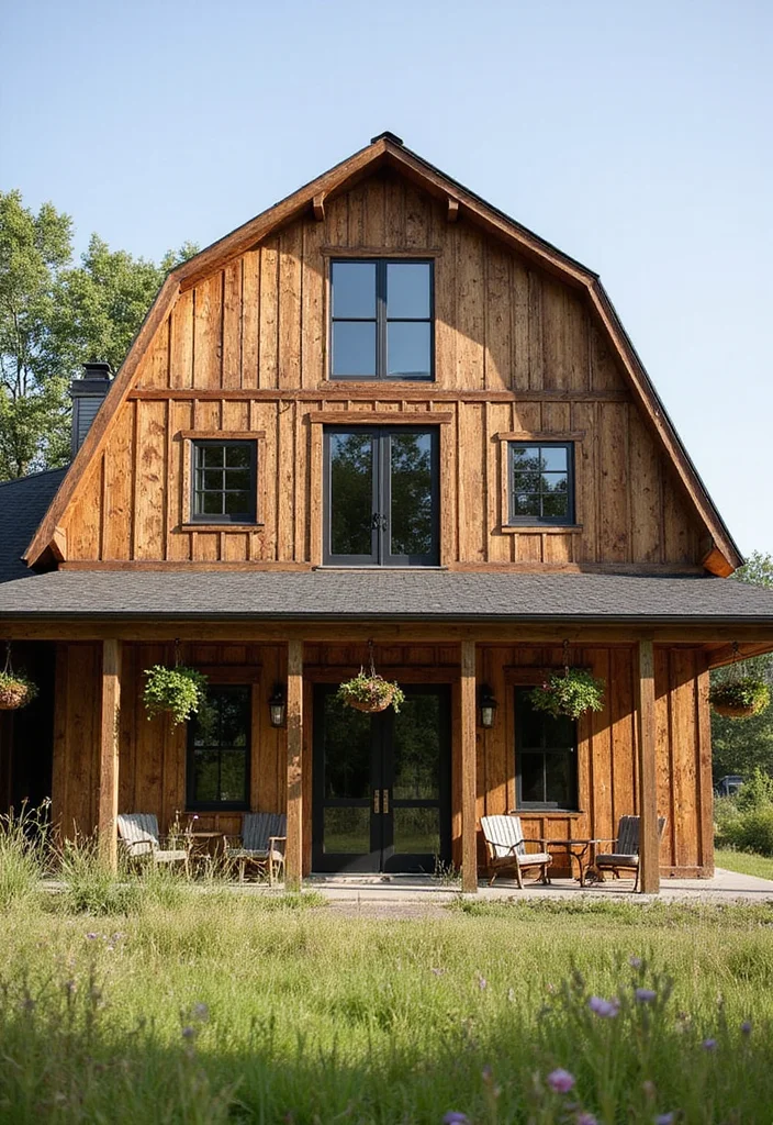 15 Jaw-Dropping Barndominium Siding Ideas That'll Transform Your Home (Check Out #11!) - 1. Classic Rustic Wood 1