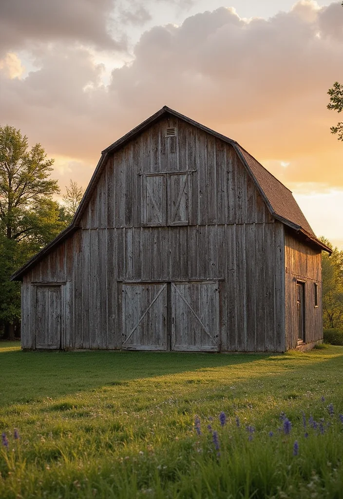 15 Jaw-Dropping Barndominium Siding Ideas That'll Transform Your Home (Check Out #11!) - 8. Weathered Finishes 1