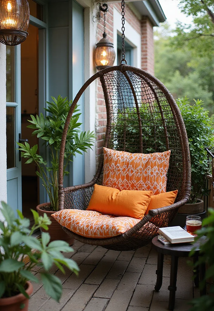 18 Cozy Balcony Furniture Ideas That Will Maximize Your Small Space (Get Ready for #6!) - 17. Hanging Chairs 1