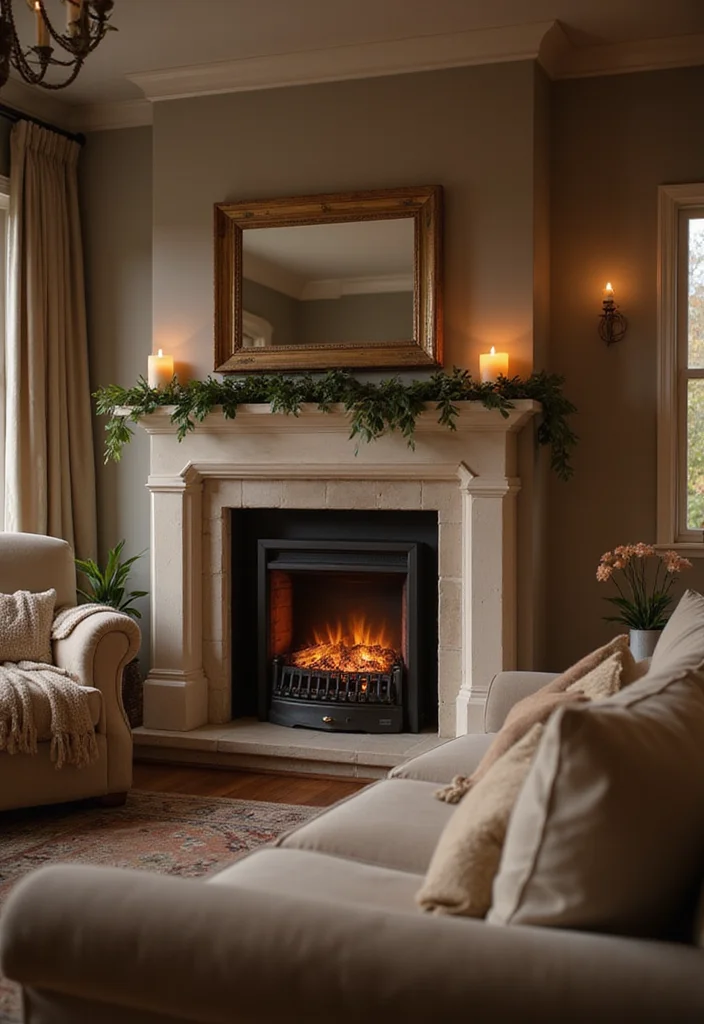 18 Cozy Living Room Ideas That'll Make Your Home Feel Like a Hug (You Won't Want to Leave #12!) - 7. Cozy Fireplaces 1