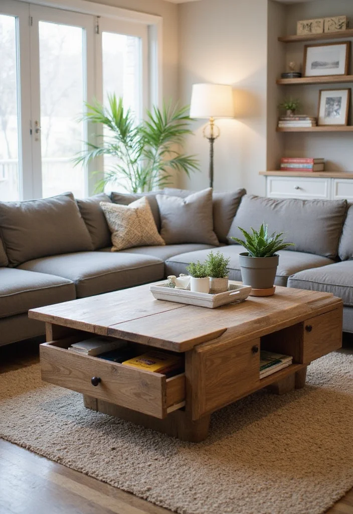 18 Cozy Living Room Ideas That'll Make Your Home Feel Like a Hug (You Won't Want to Leave #12!) - 8. Functional Yet Stylish Furniture 1