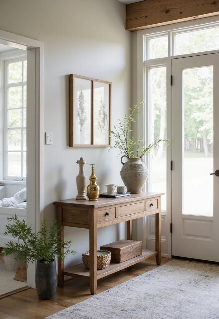 How to Create a Welcoming Rustic Entryway with the Perfect Table - 10. Embrace Open Space 1