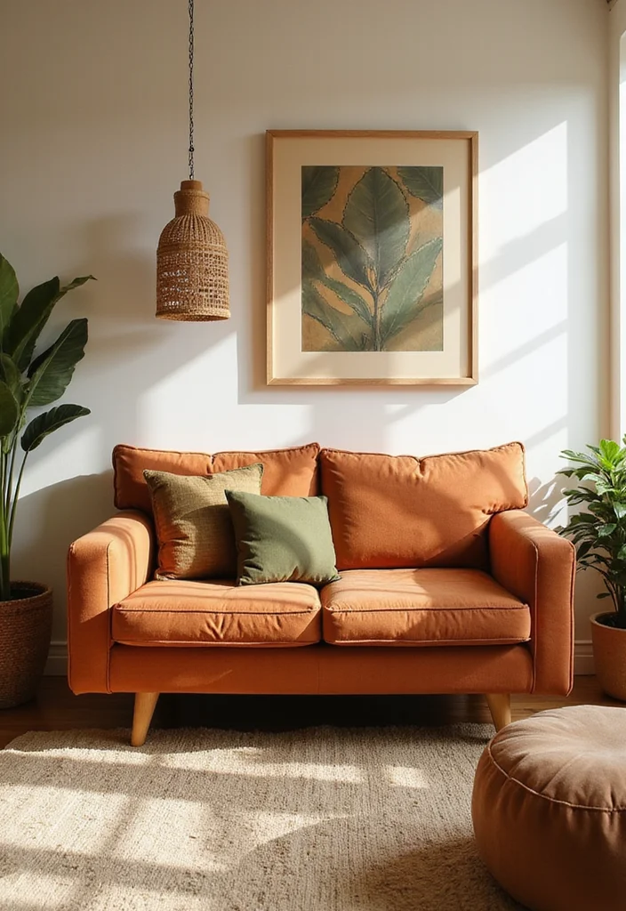 15 Stunning Afrohemian Decor Ideas That Will Transform Your Living Room Into a Cultural Oasis! - 14. Embracing Warm Earthy Tones 1