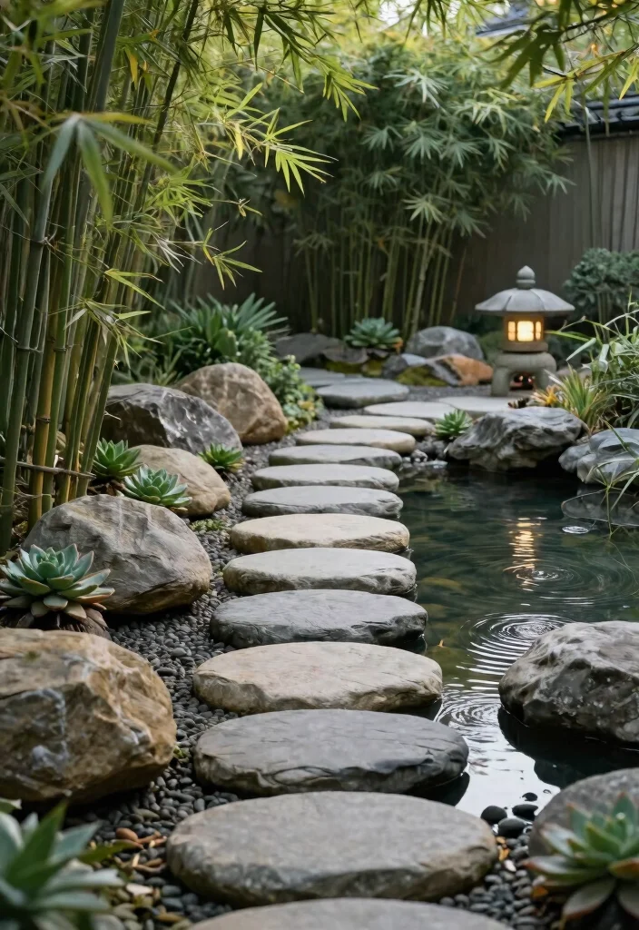 15 Stunning River Rock Path Ideas That Will Transform Your Garden into a Paradise! - 2. Zen Garden Inspiration 1