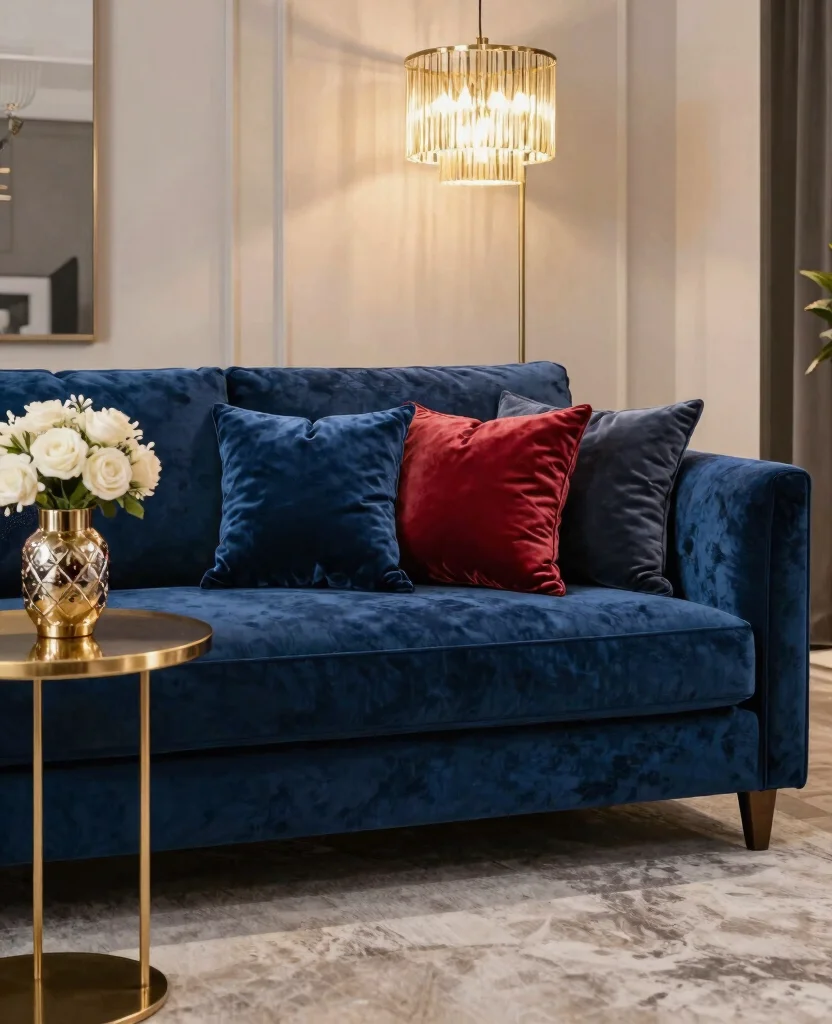 10 Best Decorative Pillows for Cozy Living Rooms - Style Meets Comfort - 2. Luxe Velvet: The Touch of Glam 1