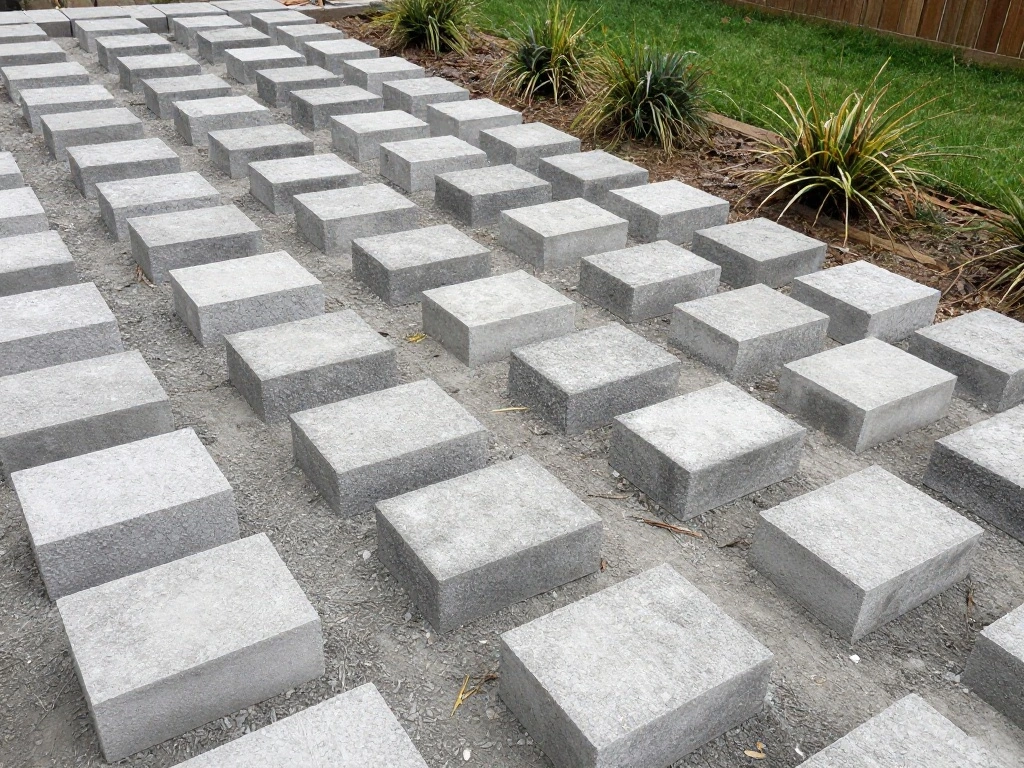 How to Build a Floating Deck That Will Transform Your Backyard Oasis - Step 4: Set the Concrete Blocks 1
