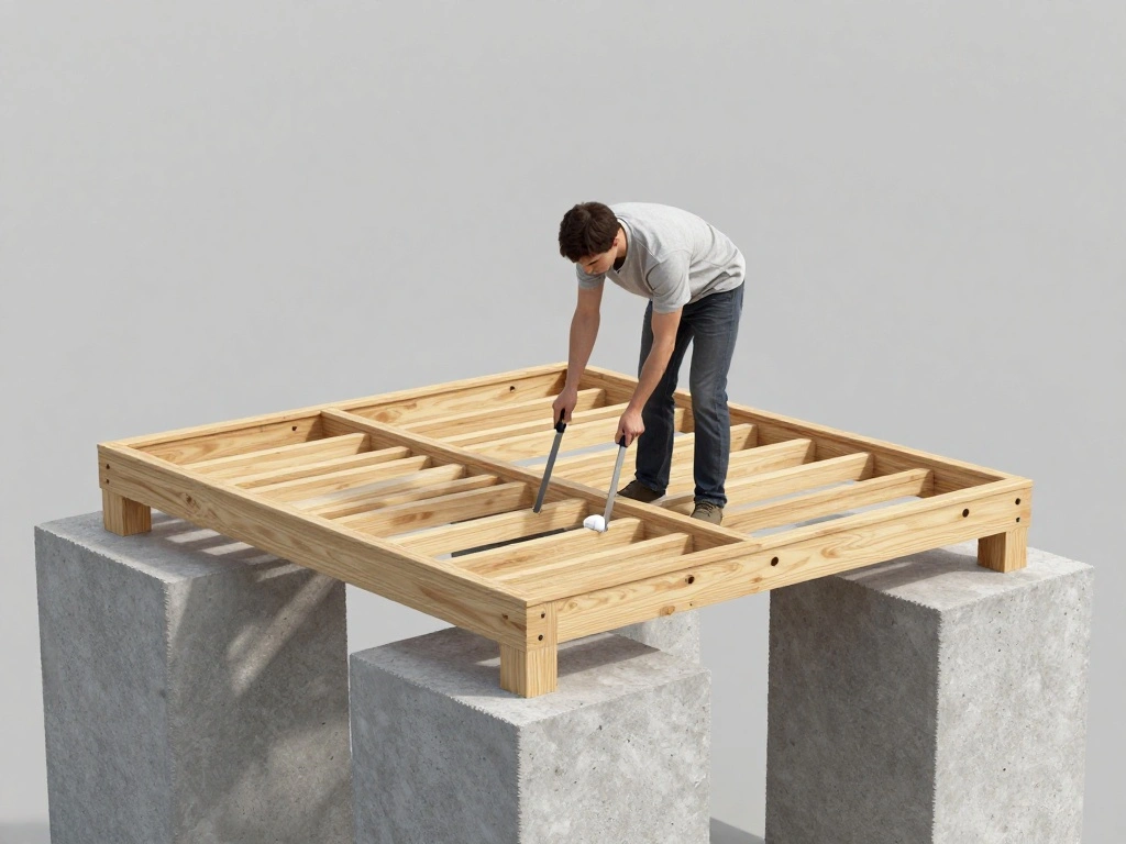How to Build a Floating Deck That Will Transform Your Backyard Oasis - Step 5: Construct the Frame 1